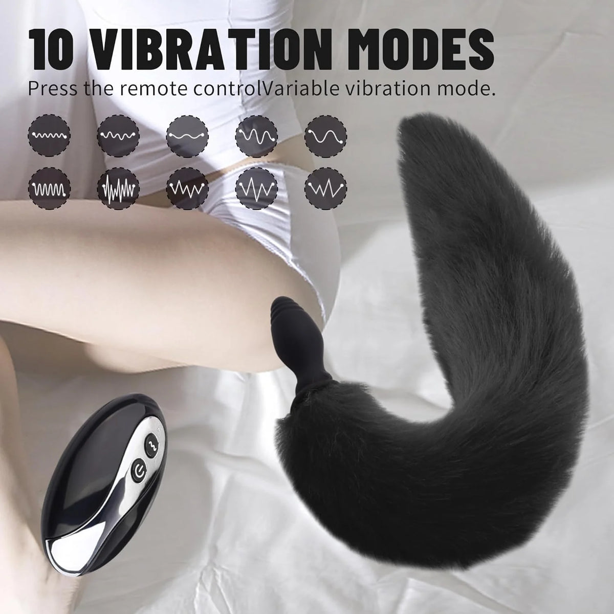 PLUG VIBRADOR CON COLA LUCYNA