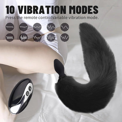 PLUG VIBRADOR CON COLA LUCYNA